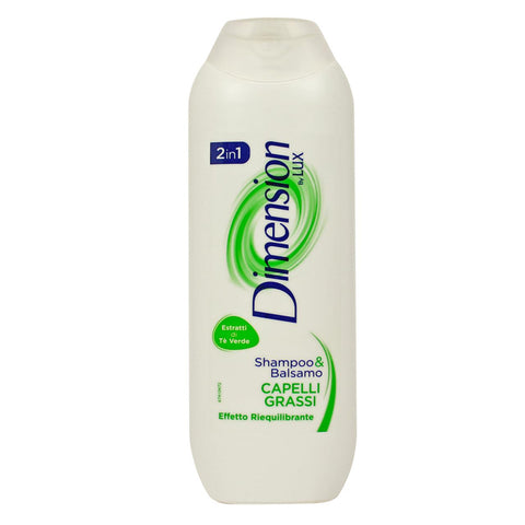 Dimension Set 12 Shampoo Fett grün by Lux Pflege und Haarbehandlung Multicolour Unica Original italienisch