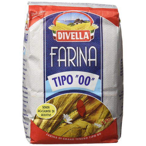 Divella Farina Kerl 00 für Gebäck und herzhafte Produkte mit mittlerer Aufgehphase 5x Original italienisch