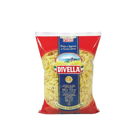 Divella 038 Pennette Di Mezzani Gr.500 1 Stk Original italienisch Pasta