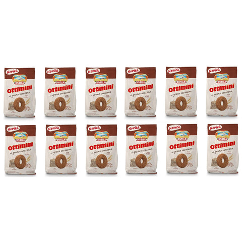 Divella Ottimini al Grano Saraceno Buchweizen Shortbread Kekse italienische Kekse 300 g 12x italienisch Original