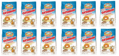 Divella Kekse 12x Divella Ottimini Classici Shortbread Kekse mit frischen Eiern 400g Biscuits Cookies italienische Kekse 8005121214239