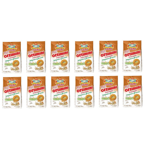 Divella Ottimini Croccanti Integrali 7 Cereali Vollkornkekse mit 7 Müsli 300 g Biscuits Cookies italienische Kekse italienisch Original