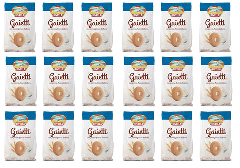Divella Kekse 18x Divella Gaietti Shortbread Kekse mit frischer italienischer Sahne 400g biscuits cookies 8005121214321