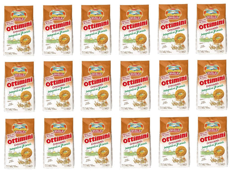Divella Kekse 18x Divella Ottimini Croccanti Integrali 7 Cereali Vollkornkekse mit 7 Müsli 300g Biscuits Cookies italienische Kekse 8005121213867