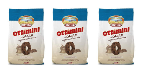 Divella Kekse 3x Divella ottimini kakao biscuits 400g Italien cocoa cookies kuchen brioche