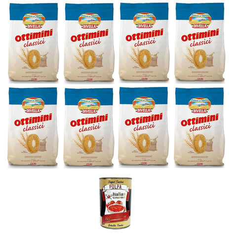 Divella Biscotti Ottimini Classici Klassische Ottimini Kekse 8x400g Original italienisch