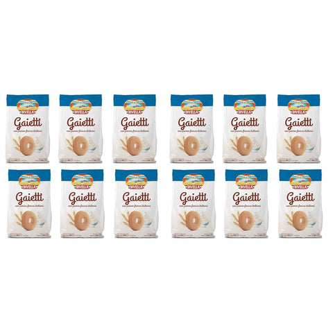 Divella Kekse Divella Gaietti Shortbread Kekse mit frischer italienischer Sahne 400g biscuits cookies 12x Original italienisch 8005121214321