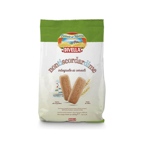Divella Kekse Divella Non ti scordar di me Biscotti Integrali ai cereali Vollkornkekse mit Getreide Kekse 400 g Biscuits Cookies italienische Kekse italienisch Original 8005121213645