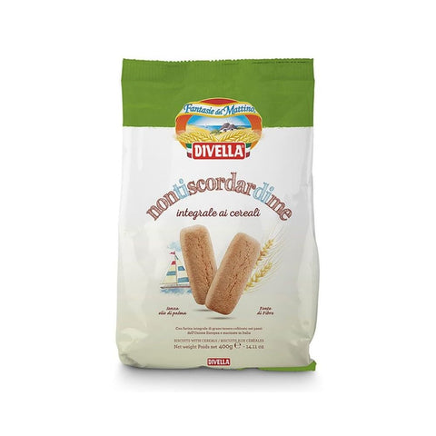 Divella Kekse Divella Non ti scordar di me Biscotti Integrali ai cereali Vollkornkekse mit Getreide Kekse 400g Biscuits Cookies italienische Kekse 8005121213645