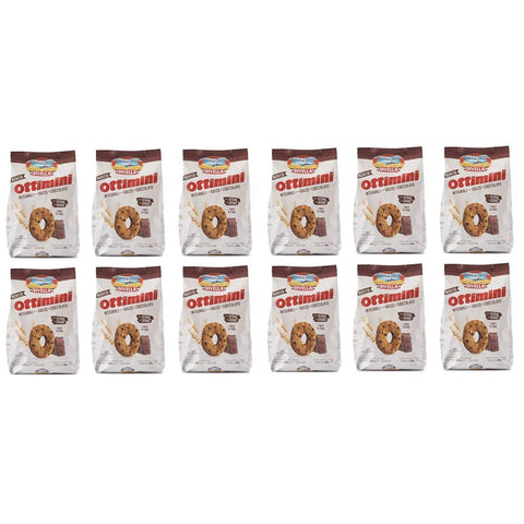 Divella Kekse Divella Ottimini Integrali con gocce di cioccolato Vollkornkekse mit Schokoladenstückchen und Weizenkeimen Italienische Kekse 350 g biscuits cookies italienisch Original 8005121214055