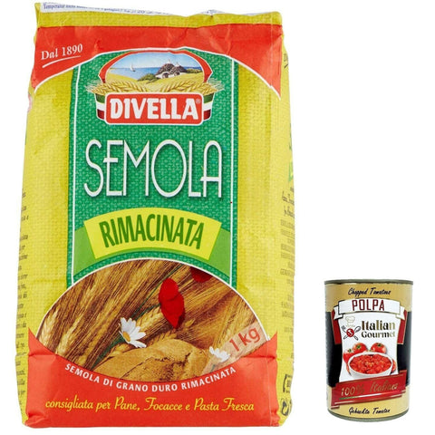 Divella Semola Di Grano Duro Rimacinata Hartweizengries 1 kg Koch- & Backzutaten italienisch Original