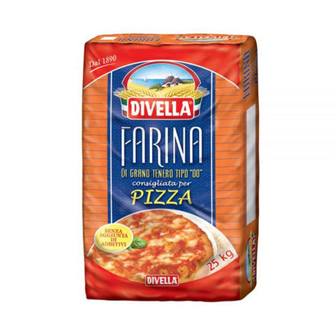 Divella Koch- & Backzutaten Divella MEHL FÜR PIZZA Roter Beutel 25 KG Koch- & Backzutaten italienisch Original 8005121200003