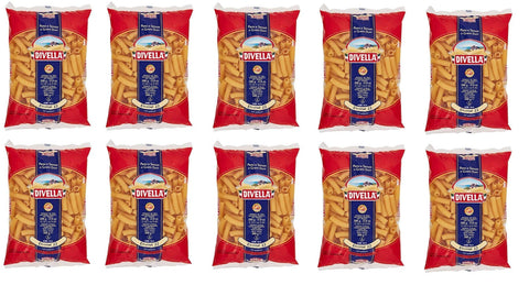 Divella Kurze Pasta 10x Pasta Divella 100% Italienisch N°22 Elicodali 500g 8005121000221