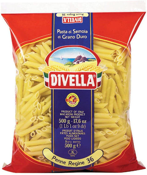Divella Kurze Pasta 10x Pasta Divella 100% Italienisch N° 36 Penne Regine 500g 8005121000368