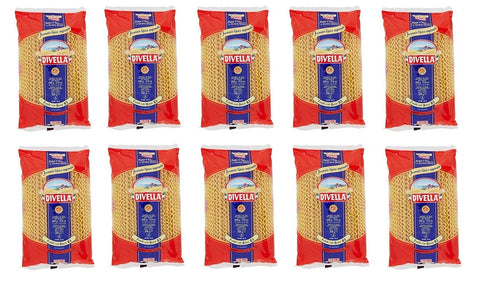 Divella Kurze Pasta 10x Pasta Divella 100% Italienisch N° 83 Fusilli col buco 500 gr 8005121040838