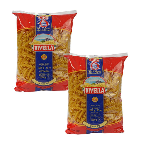 Divella Kurze Pasta 2 x DIVELLA N40 Fusilli 1000g 5404015614293