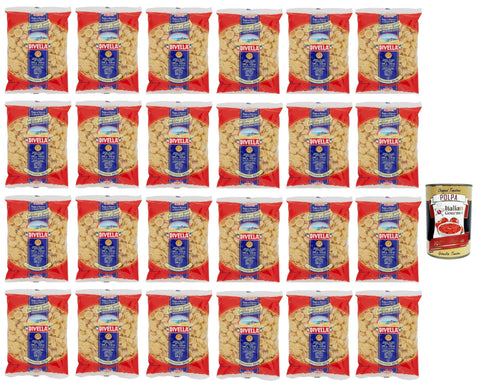 Divella Kurze Pasta 24x Divella Orecchiette N. 86/P Hartweizengrieß Pasta Italienische Nudeln 500g Packung + Italian Gourmet Polpa di Pomodoro 400g Dose 8005121002102