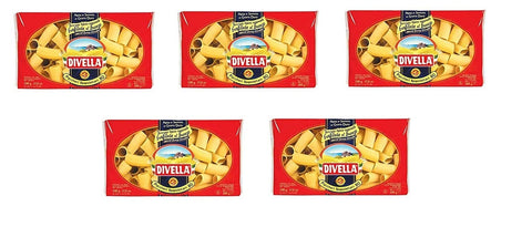 Divella Kurze Pasta 5x Pasta Divella 100% Italienisch N° 80 Paccheri Napoletani 500 gr 8005121000801