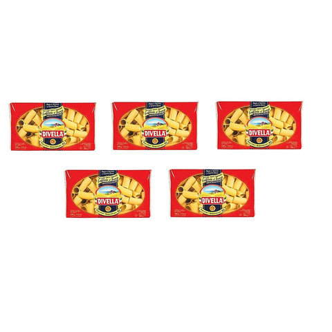 Divella Pasta 100% Italienisch N° 80 Paccheri Napoletani 500 gr 5x Original italienisch