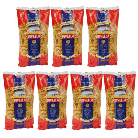 Divella Kurze Pasta 7 x DIVELLA N85 Farfalle 500g 5404015614521