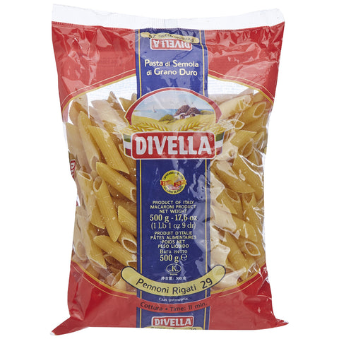Divella 029 linierte Feder 500 g italienisch Original Pasta