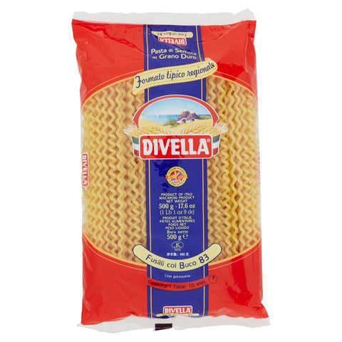 Divella Fusilli col Buco Nr.83 1 Stk Original italienisch Pasta