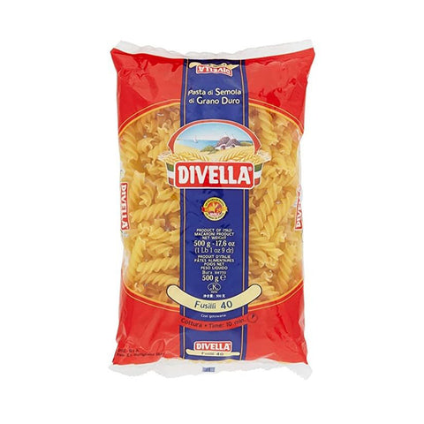 Divella HARTWEIZENGRIESS NUDELN FUSILLI 40 GR 500 X 24 Original italienisch