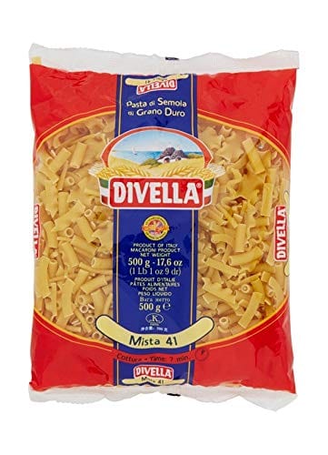 Divella Kurze Pasta DIVELLA HARTWEIZENGRIESS NUDELN GEMISCHT 41 GR 500 X 24 9505398433153
