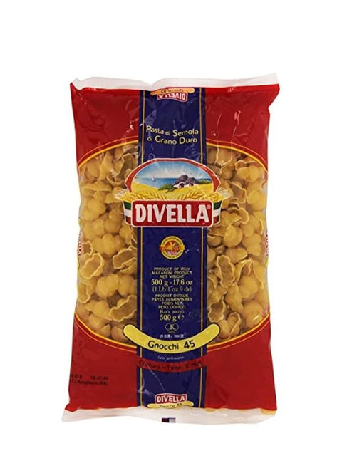 Divella Kurze Pasta DIVELLA HARTWEIZENGRIESS NUDELN GNOCCHI 45 GR 500 X 24 9501113246312