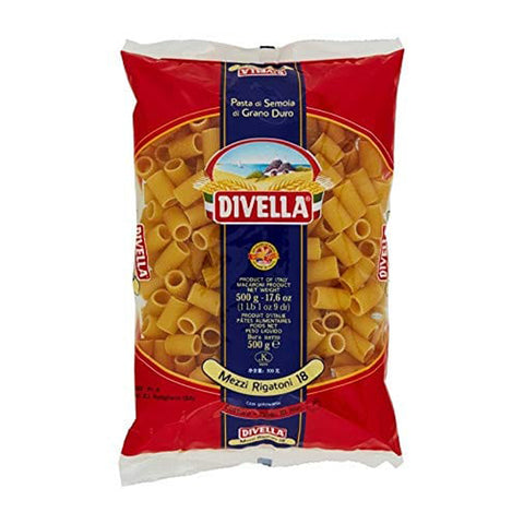 Divella HARTWEIZENGRIESS NUDELN HALBE RIGATONI 500 X 24 18 GR italienisch Original