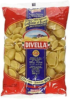 Divella Kurze Pasta DIVELLA HARTWEIZENGRIESS NUDELN ORECCHIETTE SVENTOLE 86A GR 500 X 24 9501363347678