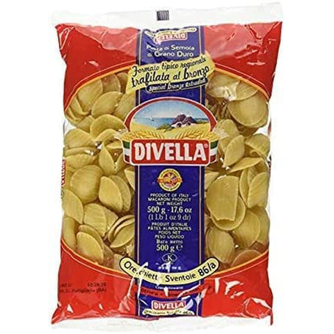 Divella HARTWEIZENGRIESS NUDELN ORECCHIETTE SVENTOLE 86A GR 24 500x Original italienisch Pasta