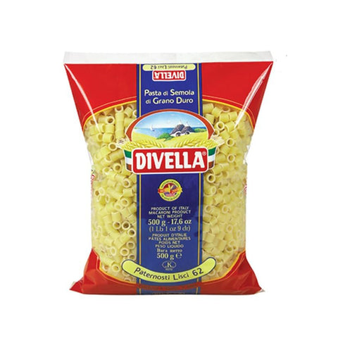 Divella HARTWEIZENGRIESS NUDELN PATERNOSTI GLATT 24 500x62g Original italienisch Pasta