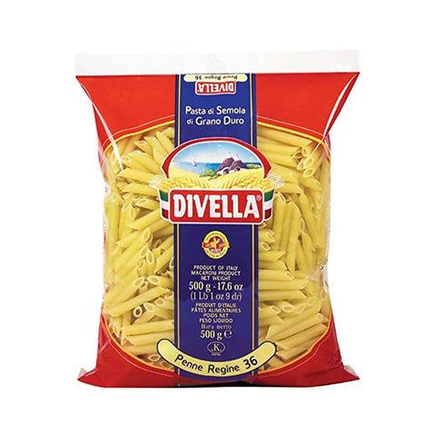 Divella HARTWEIZENGRIESS NUDELN PENNE REGINE 24 500x36g Original italienisch Pasta