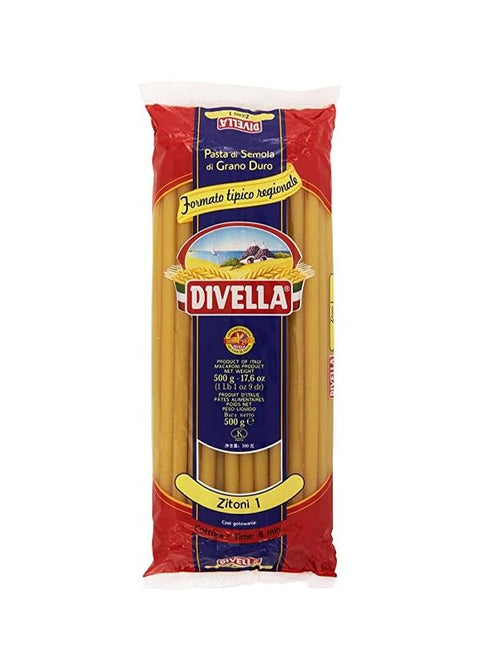 Divella Kurze Pasta DIVELLA HARTWEIZENGRIESS NUDELN ZITONI 1 GR 500 X 20 9505894267740