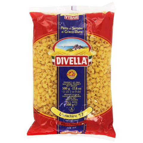 Divella Kurze Pasta Divella Lumachine 52, Pasta di semola di Grano Duro, 500 g Original italienisch 8005121000528