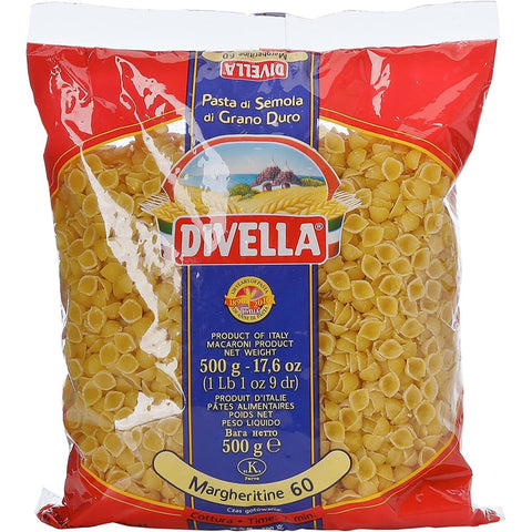 Divella Kurze Pasta Divella Margheritine N. 60 Hartweizengrieß Pasta Italienische Nudeln 500 g Packung Kurze Pasta italienisch Original 8005121000603