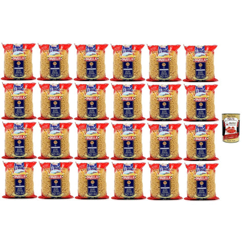 Divella Kurze Pasta Divella Pasta 100% Italienisch Margheritine 60, Nudeln aus Hartweizengrieß, Kochen 7 Minuten 24x 500g Original italienisch inkl. Italian Gourmet Polpa 400g 8032804040014
