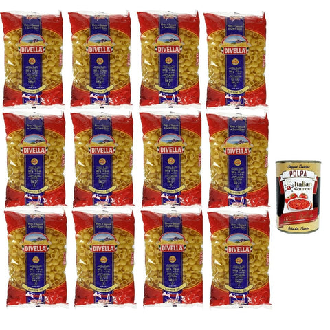 Divella Kurze Pasta Divella Pasta 100% Lumache 50 Nudeln aus Hartweizengrieß Kochen 8 Minuten 12x 500g italienisch Original 8005121000504