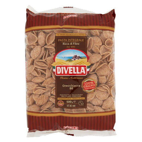 Divella Kurze Pasta Divella Pasta Orecchiette integrale n. 86 Vollkor italienisch Nudeln 500 g Kurze Pasta Original 8005121052862