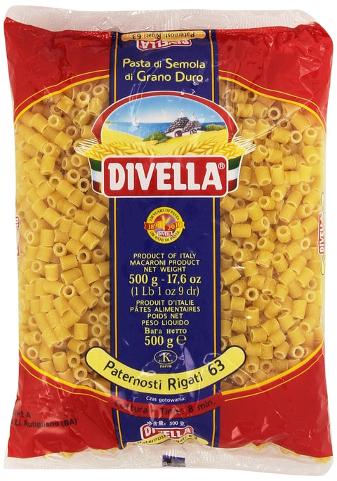 Divella Kurze Pasta Divella Paternosti Rigate Nr.63 8005121000634