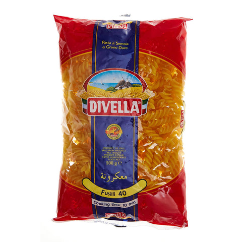 Divella Nudeln, Pasta Fusilli 24x500g Original italienisch