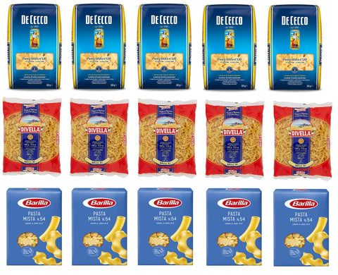 Divella Kurze Pasta Testpaket Pasta Mista Barilla Divella De Cecco Italienische Kurze Pasta ( 15 x 500g ) Nudeln gemischte pasta 8005121000412