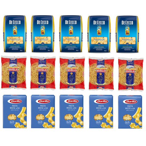 Divella Testpaket Pasta Mista Barilla De Cecco Italienische Kurze Pasta Nudeln gemischte pasta 15x500g Original italienisch