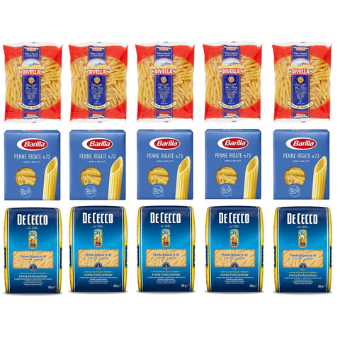 Divella Testpaket Penne Rigate Barilla De Cecco Italienische Kurze Pasta Nudeln 15x500g Original italienisch