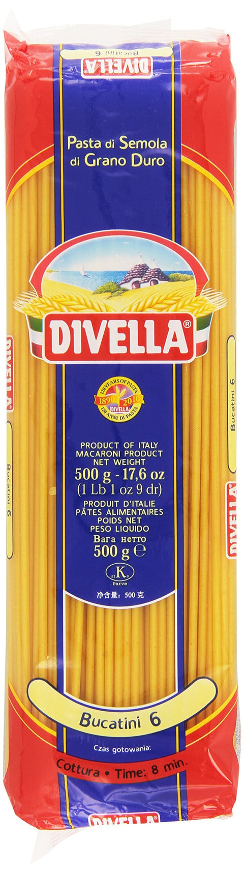Divella Längliche Pasta Divella 006 Bucatini Gr.500 8005121000061