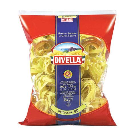 Divella Längliche Pasta DIVELLA FETTUCCINE 90 COTTURA 8 MINUTI DA 500 GRAMMI (082672) 8005121000900