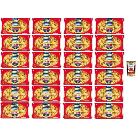 Divella Längliche Pasta Divella Lumaconi 49 Hartweizengrieß nudeln 100% Italienisch 24x 500gr Original italienisch inkl. Italian Gourmet Polpa 400g 8032804040014