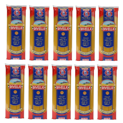 Divella Längliche Pasta Divella N8 Spaghetti 1000g 10 x Original italienisch 5404015614460