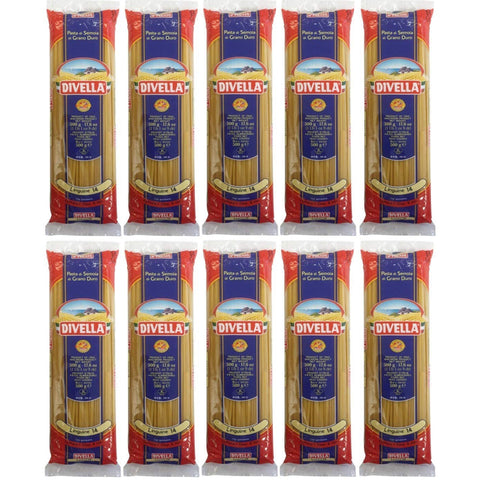 Divella Nudeln, Pasta Linguine 14 Vorratspaket 10x500g Original italienisch